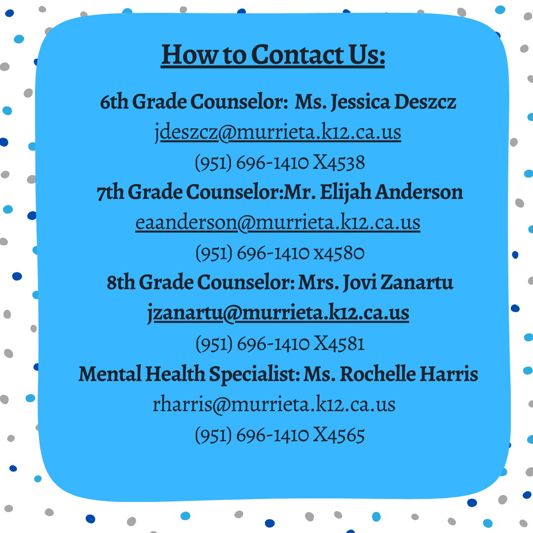 Contact Your Counselor Contact Your Counselor